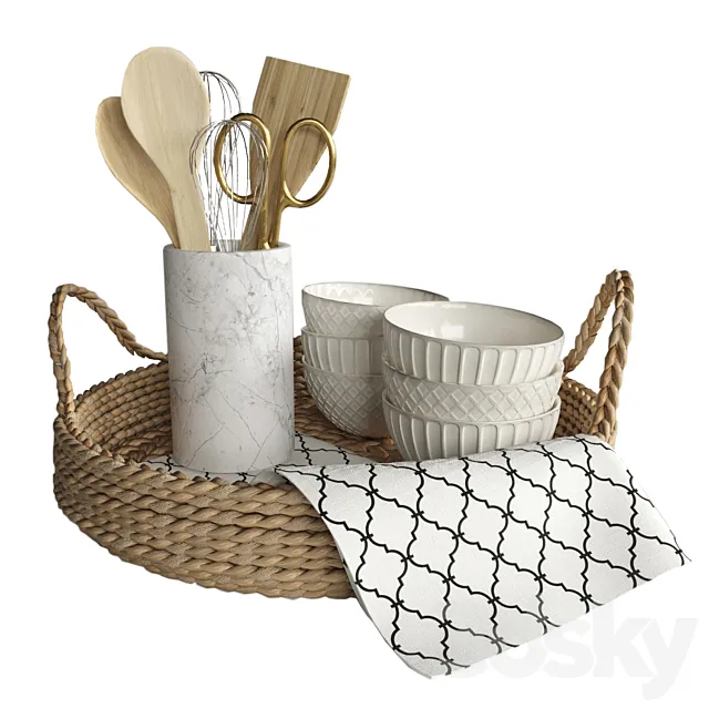 kitchen set 01 3D Model