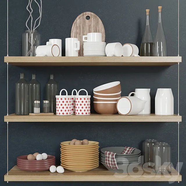 Kitchen set 01 3DModel