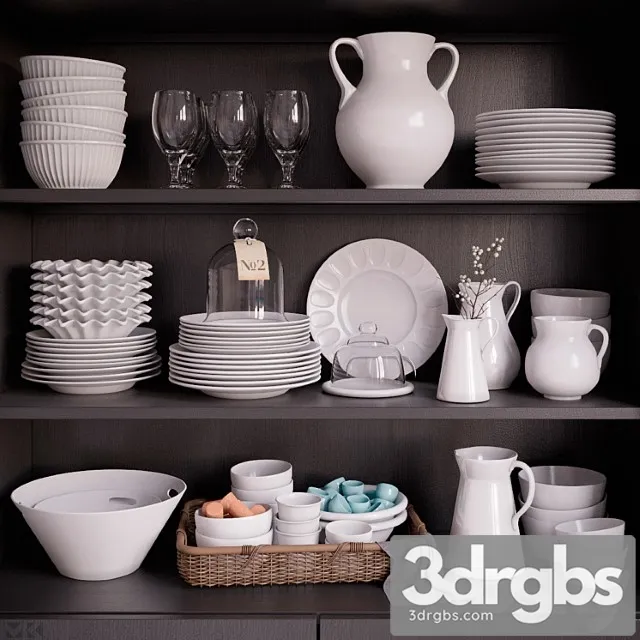 Kitchen Set 02 3D Model Free