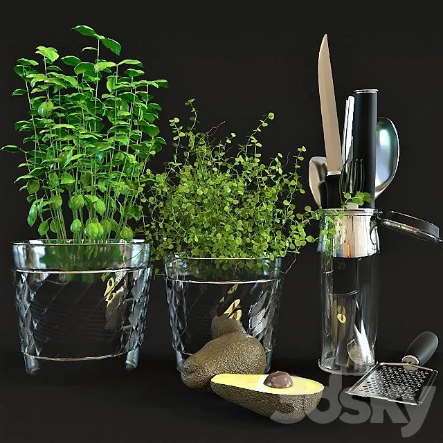 Kitchen set 02 3DModel