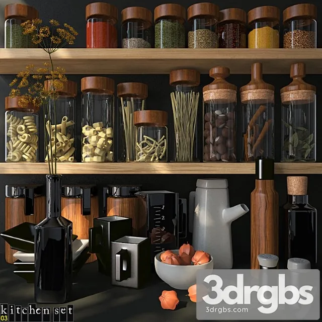 Kitchen set - 03 3D Model Free