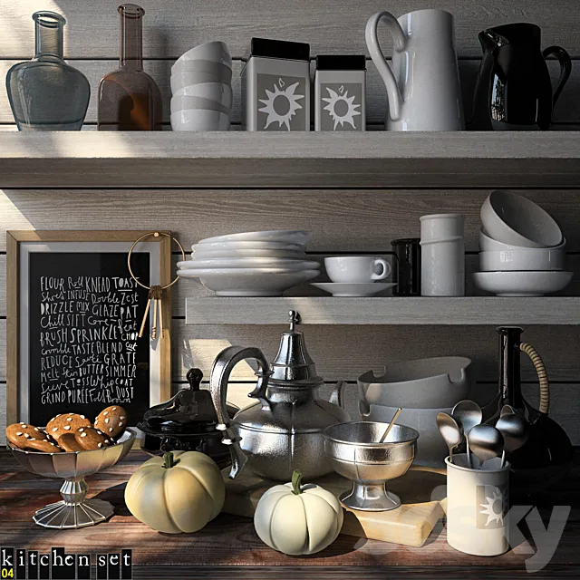 Kitchen Set - 04 3DModel