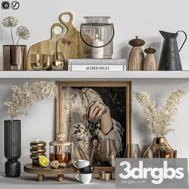 Kitchen Set 05 3 3D Model Free