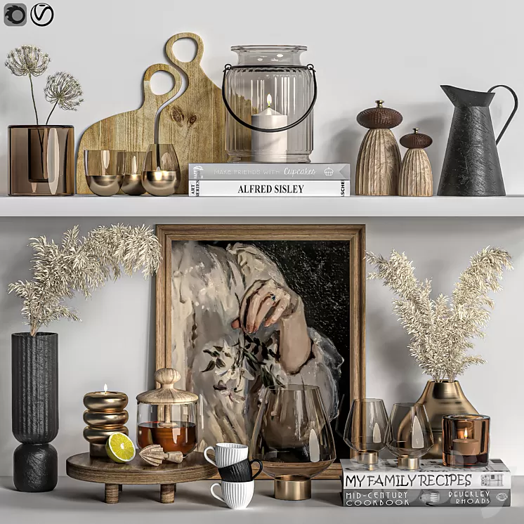 Kitchen Set 05 3D Model Free