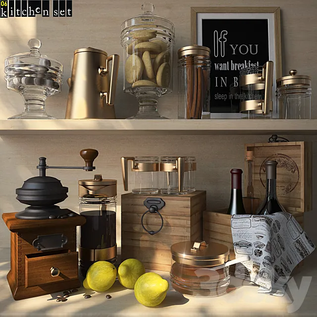 Kitchen Set - 06 3DModel