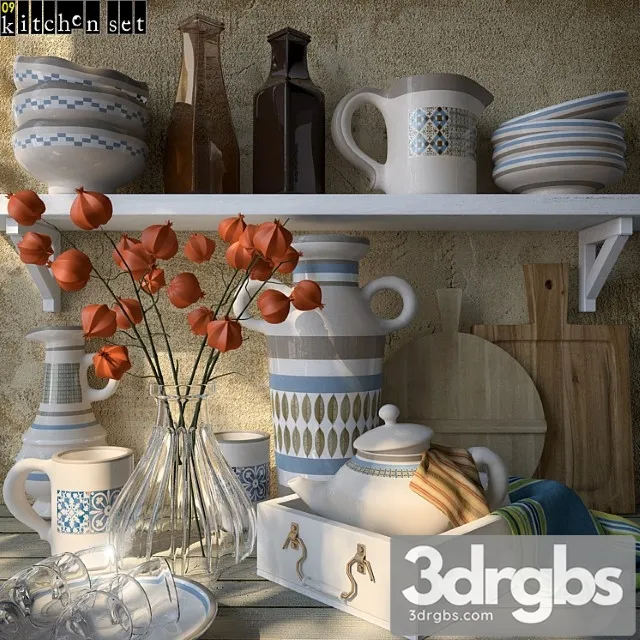 Kitchen set - 09 3D Model Free