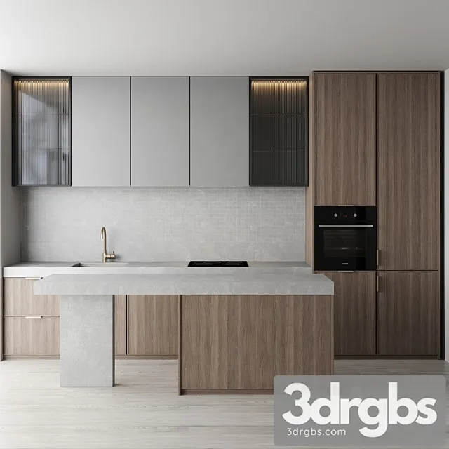 Kitchen set 10 3D Model Free