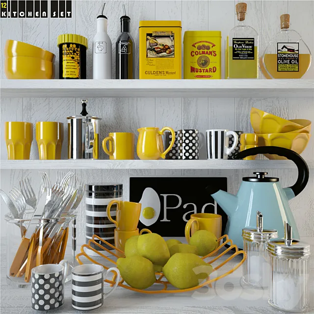 Kitchen Set 12 3DModel