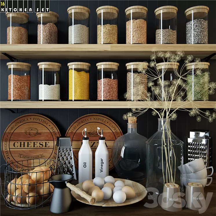 Kitchen Set 16 3D Model