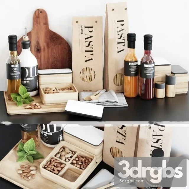 Kitchen Set 2 3D Model Free