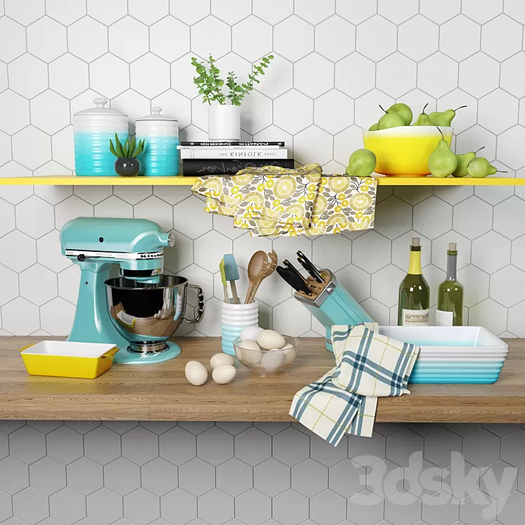 Kitchen set 2 3D Model