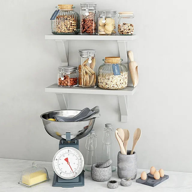 Kitchen set 3 3DModel