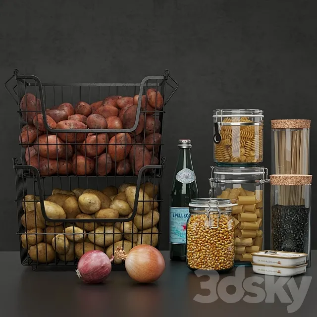 Kitchen set 3D Model