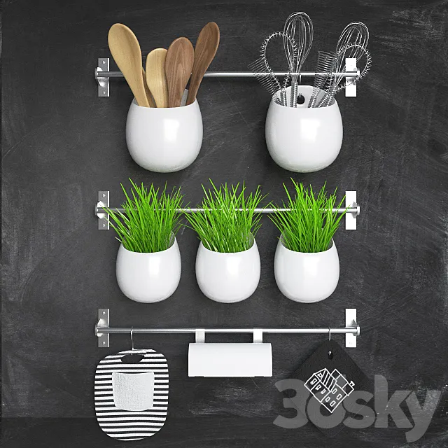 Kitchen set 3D Model