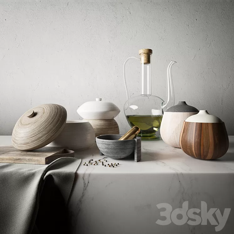 Kitchen set 3D Model