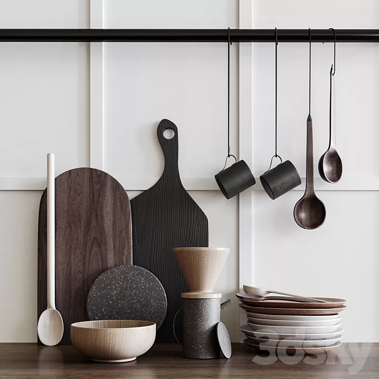 Kitchen set 3D Model