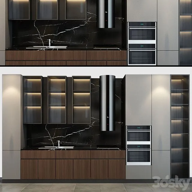 Kitchen set 58 3D Model