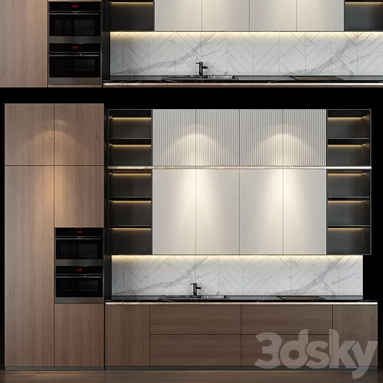 Kitchen set 60 3D Model