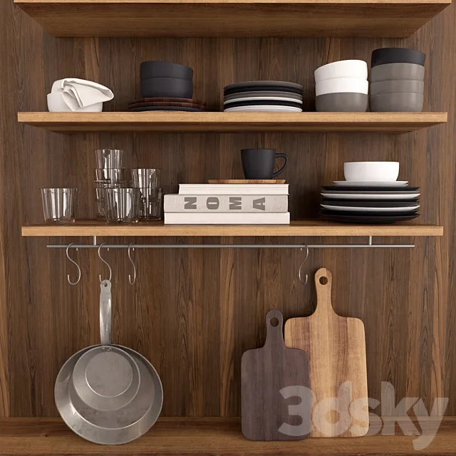 Kitchen set H & M Home 3D Model