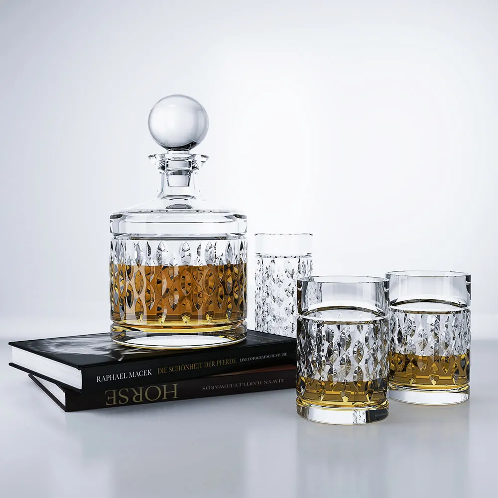 kitchen - Set of whisky 67 3D Model