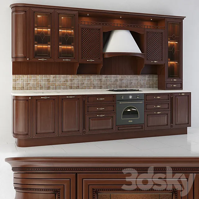kitchen set Verona (ADM) 3D Model