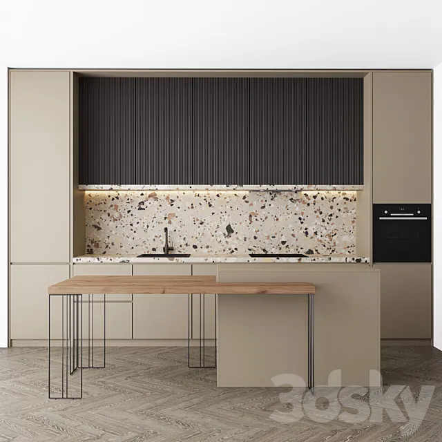 Kitchen set1 3D Model