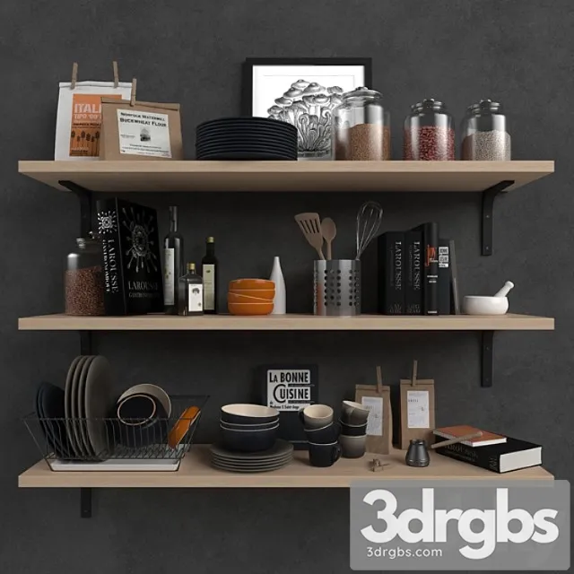Kitchen Set_222 3D Model Free
