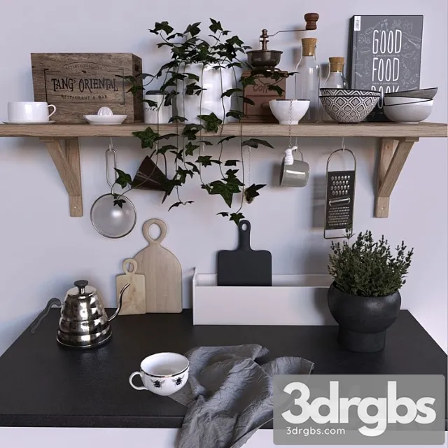 Kitchen set_3 3D Model Free