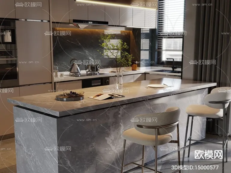 KITCHEN SETS - CORONA - 3D MODEL - 1535