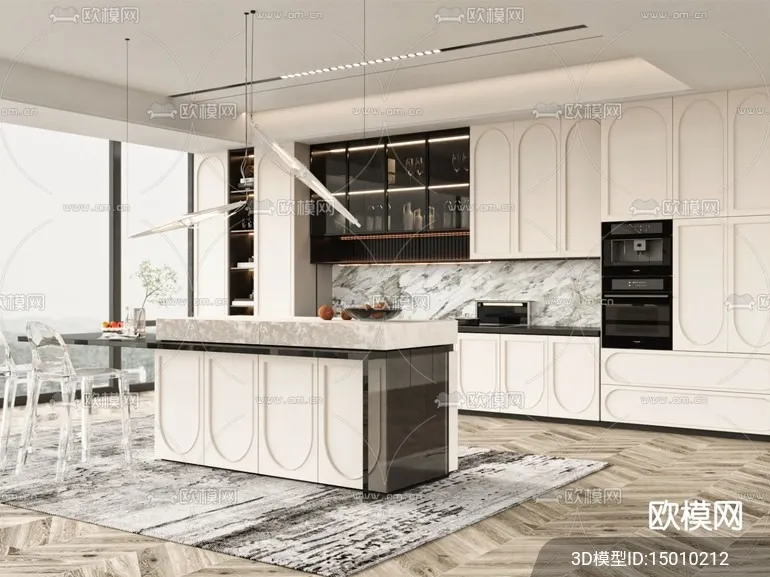 KITCHEN SETS - CORONA - 3D MODEL - 1554