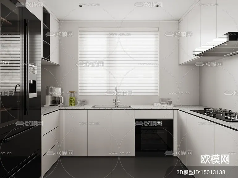 KITCHEN SETS - CORONA - 3D MODEL - 1557