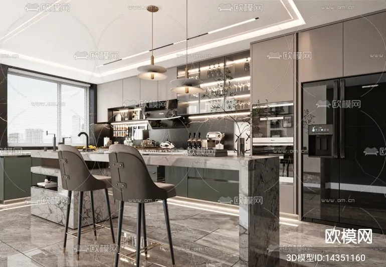 KITCHEN SETS - VRAY / CORONA - 3D MODEL - 1463