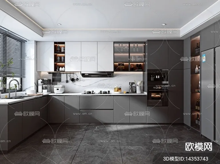 KITCHEN SETS - VRAY / CORONA - 3D MODEL - 1465