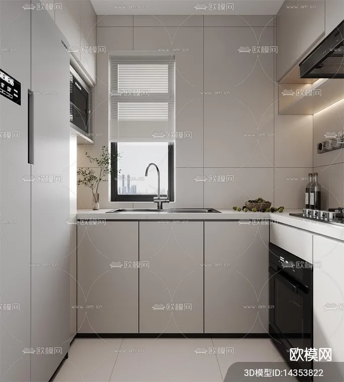 KITCHEN SETS - VRAY / CORONA - 3D MODEL - 1466
