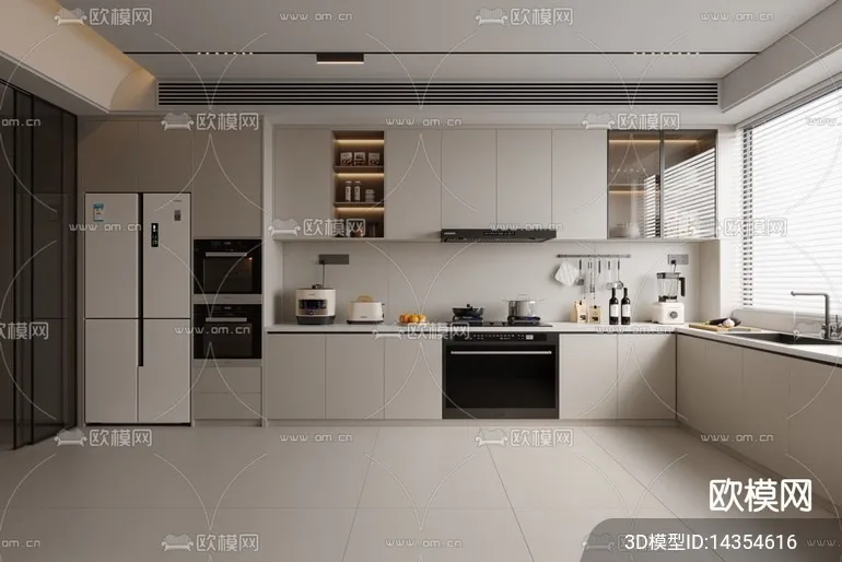 KITCHEN SETS - VRAY / CORONA - 3D MODEL - 1471