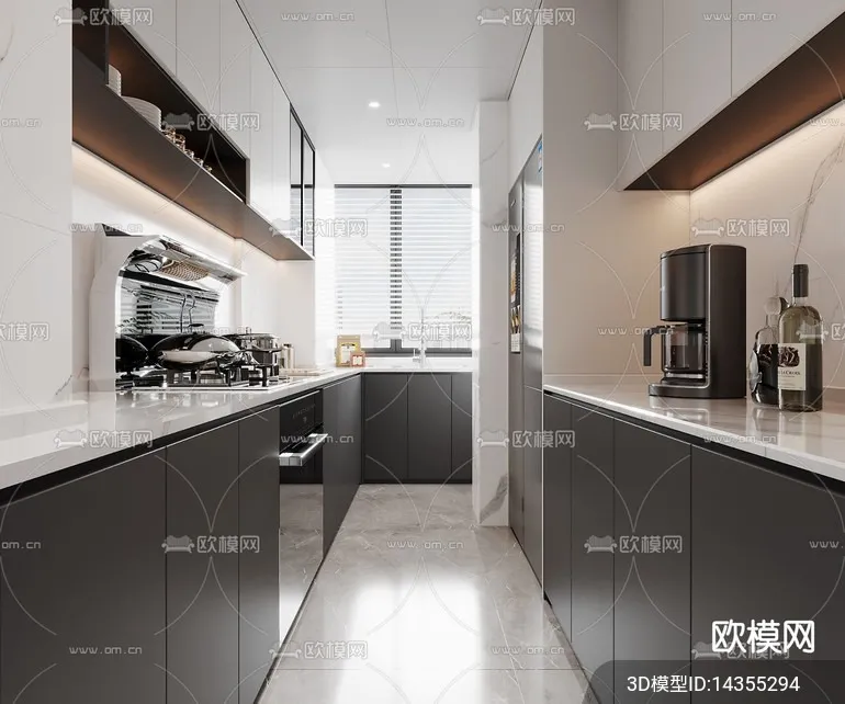 KITCHEN SETS - VRAY / CORONA - 3D MODEL - 1473