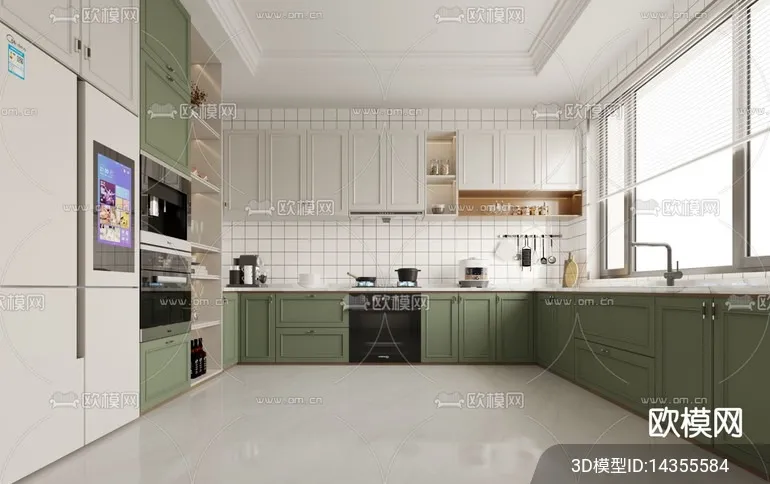 KITCHEN SETS - VRAY / CORONA - 3D MODEL - 1474