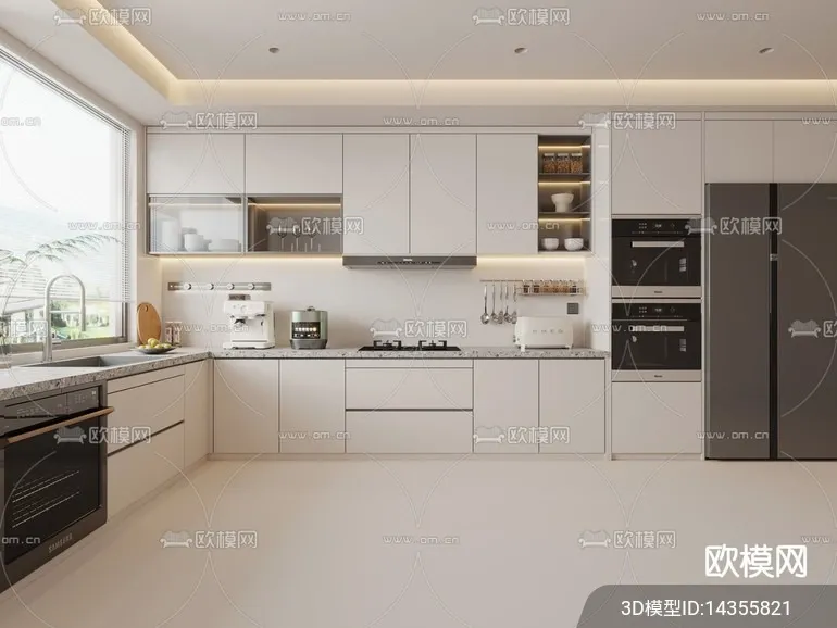 KITCHEN SETS - VRAY / CORONA - 3D MODEL - 1475