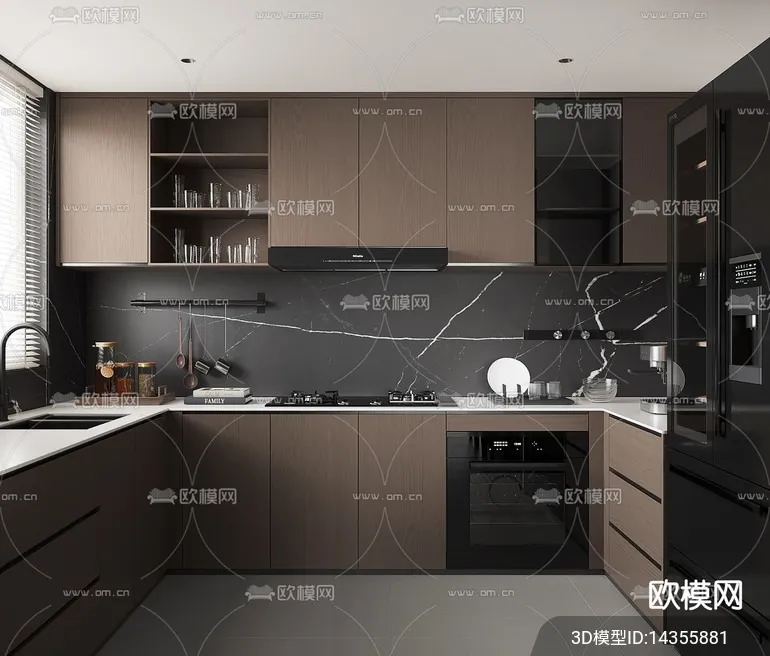 KITCHEN SETS - VRAY / CORONA - 3D MODEL - 1476