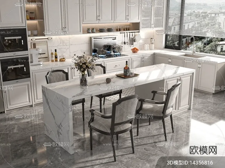 KITCHEN SETS - VRAY / CORONA - 3D MODEL - 1479