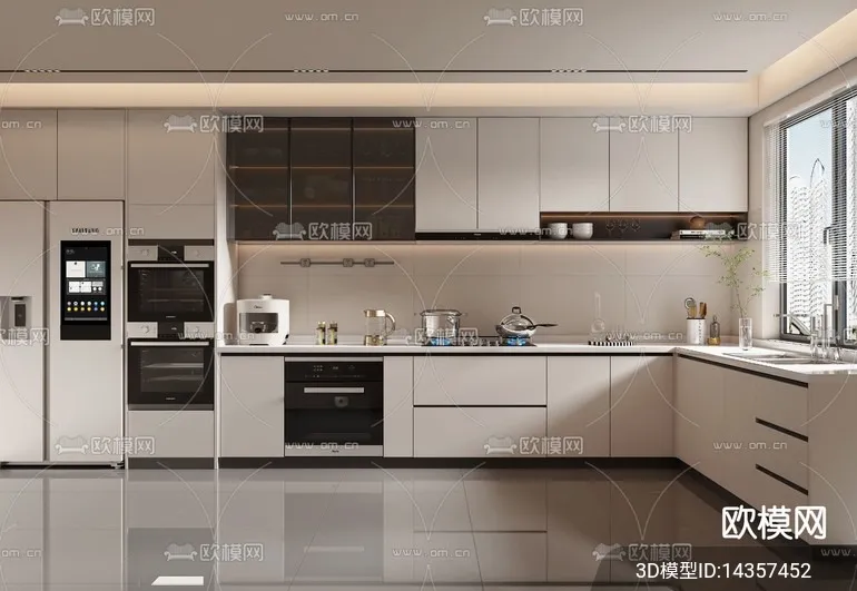 KITCHEN SETS - VRAY / CORONA - 3D MODEL - 1480