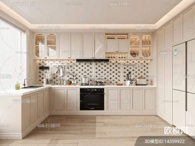 KITCHEN SETS - VRAY / CORONA - 3D MODEL - 1482