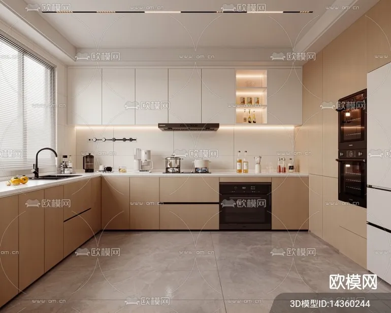 KITCHEN SETS - VRAY / CORONA - 3D MODEL - 1485
