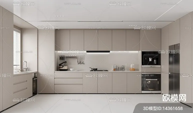 KITCHEN SETS - VRAY / CORONA - 3D MODEL - 1486