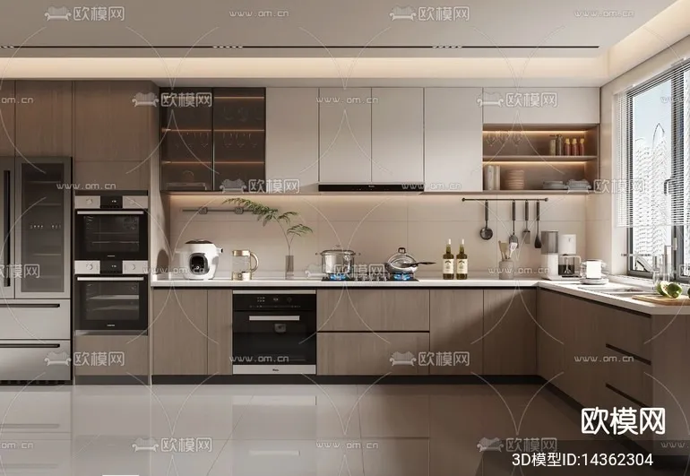 KITCHEN SETS - VRAY / CORONA - 3D MODEL - 1488