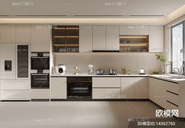KITCHEN SETS - VRAY / CORONA - 3D MODEL - 1490