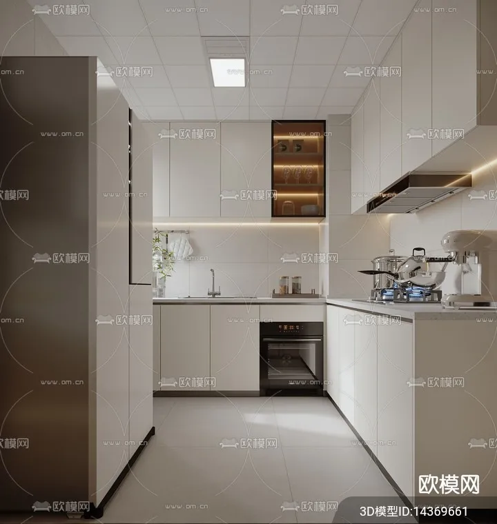 KITCHEN SETS - VRAY / CORONA - 3D MODEL - 1505