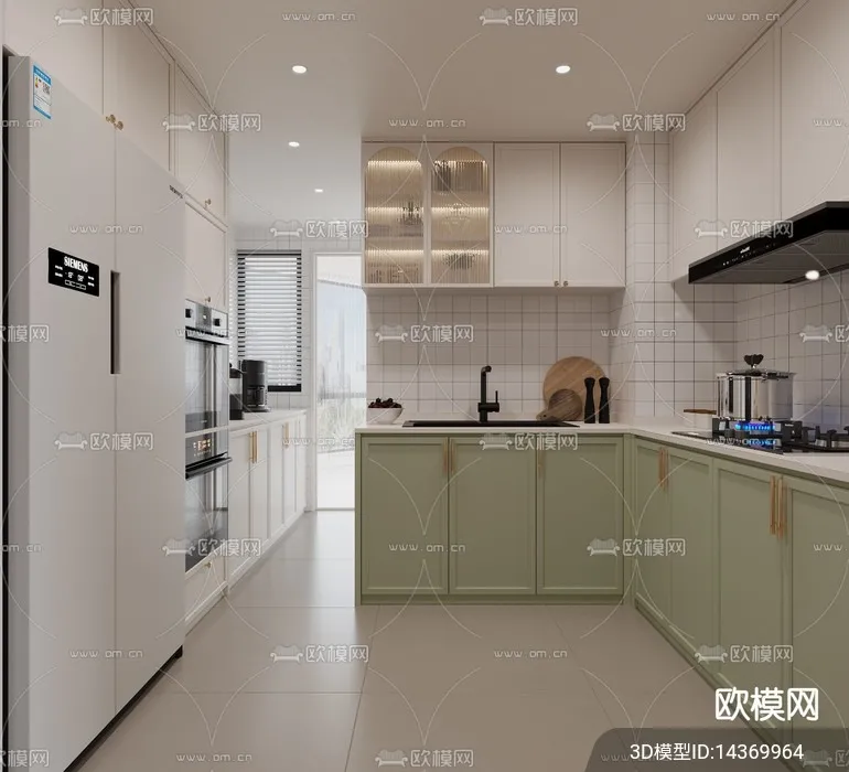 KITCHEN SETS - VRAY / CORONA - 3D MODEL - 1507
