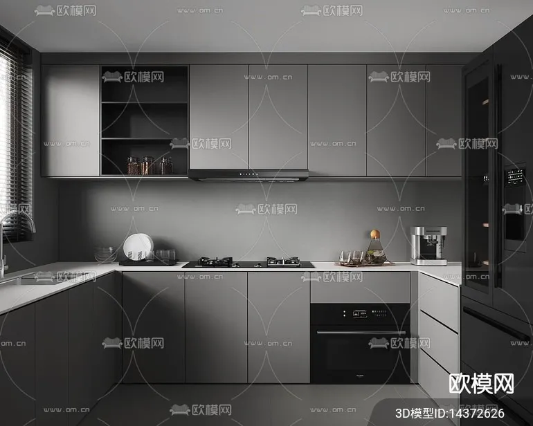KITCHEN SETS - VRAY / CORONA - 3D MODEL - 1512