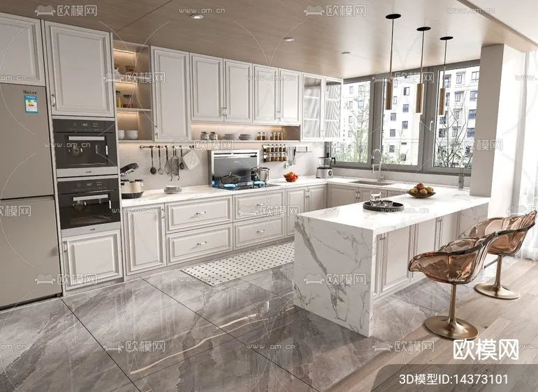 KITCHEN SETS - VRAY / CORONA - 3D MODEL - 1514